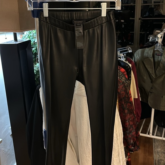 All Saints Isla Leggings Black Size 2 - Picture 2 of 4